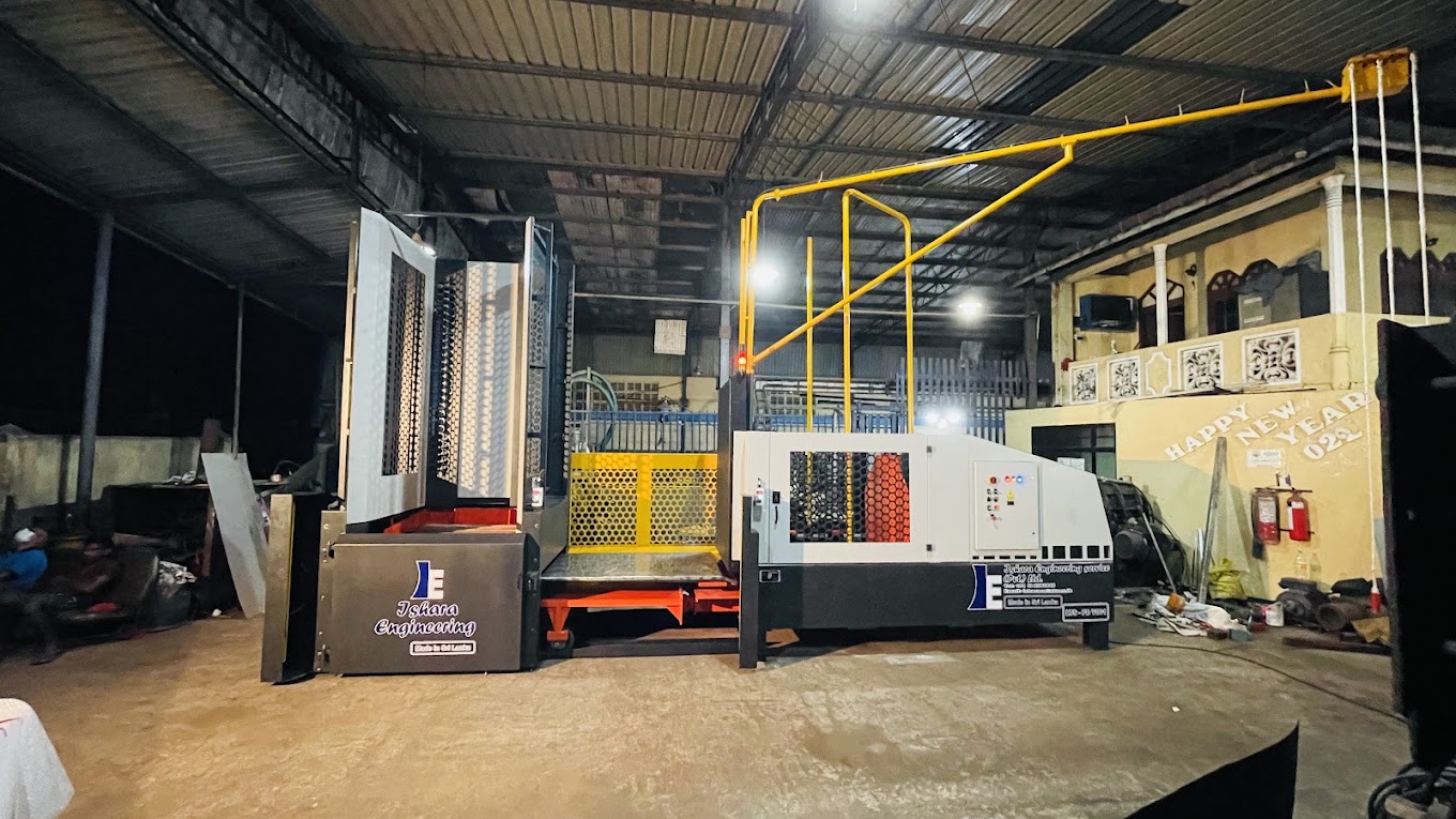Ishara Engineering branded pallet loading machine made in Sri Lanka